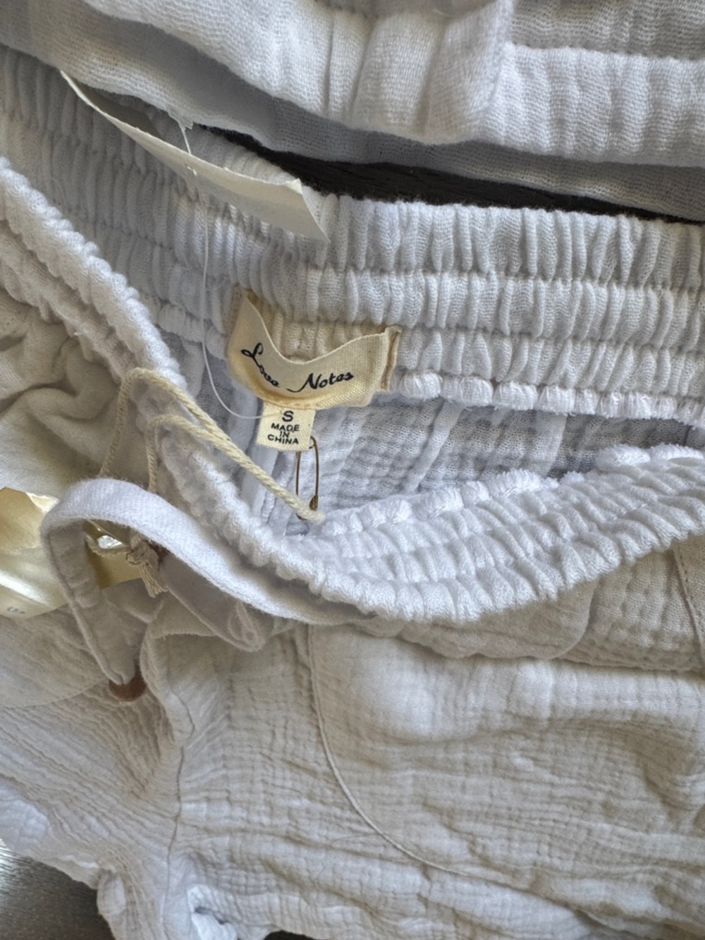 Love Notes Cream Short-Sleeve Button Front Swim Coverup Set - Picture 4 of 6